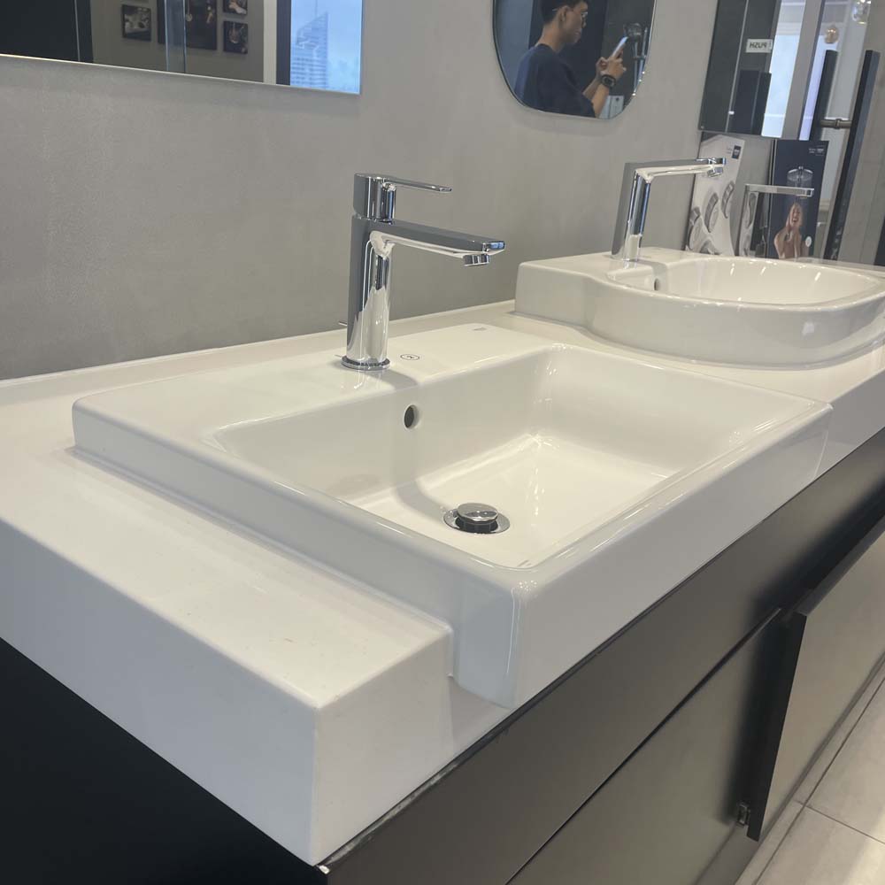 Chậu rửa mặt lavabo bán âm GROHE 3970800H - 4
