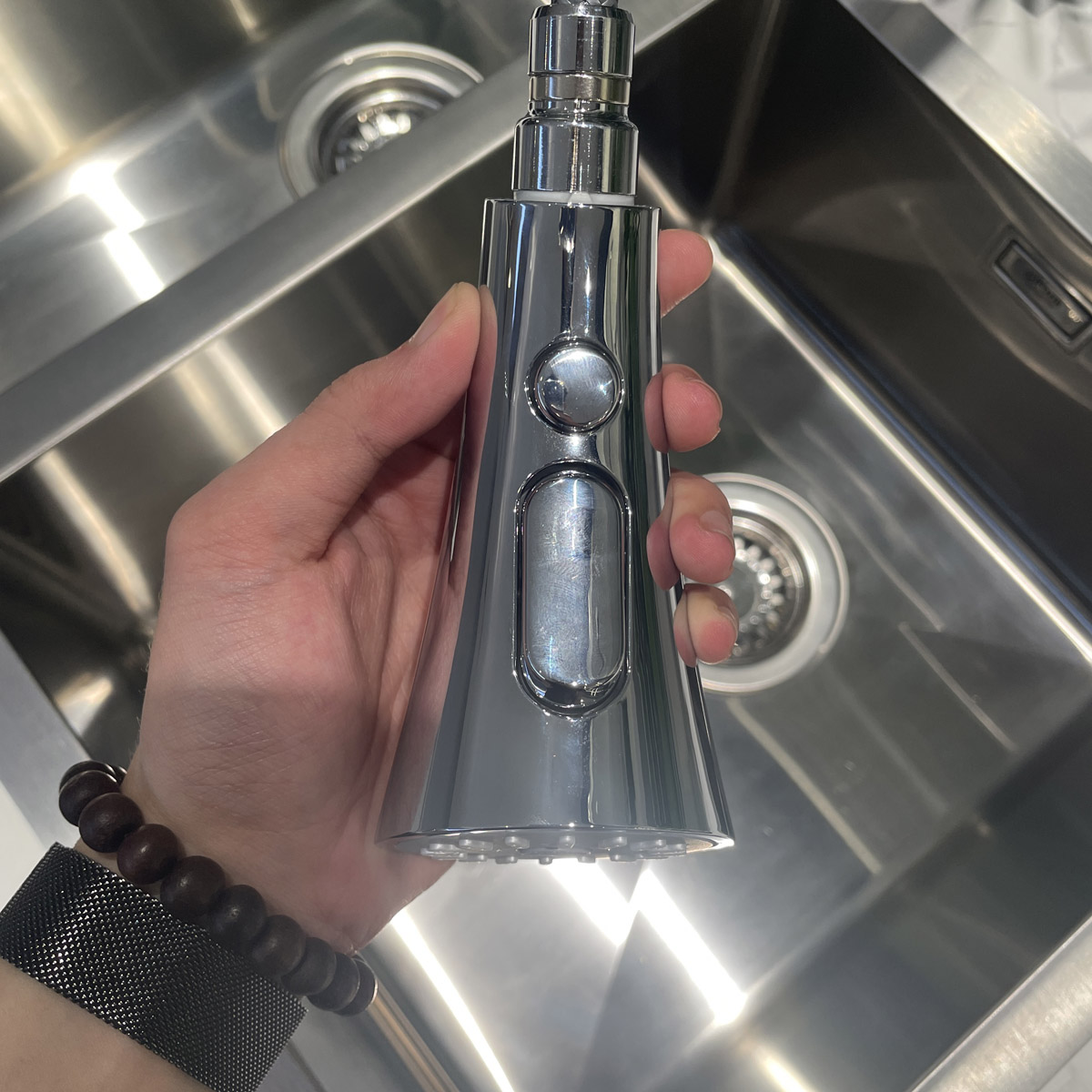 Vòi bếp cảm ứng dây rút nóng lạnh Zedra Touch GROHE 30219002 - 7