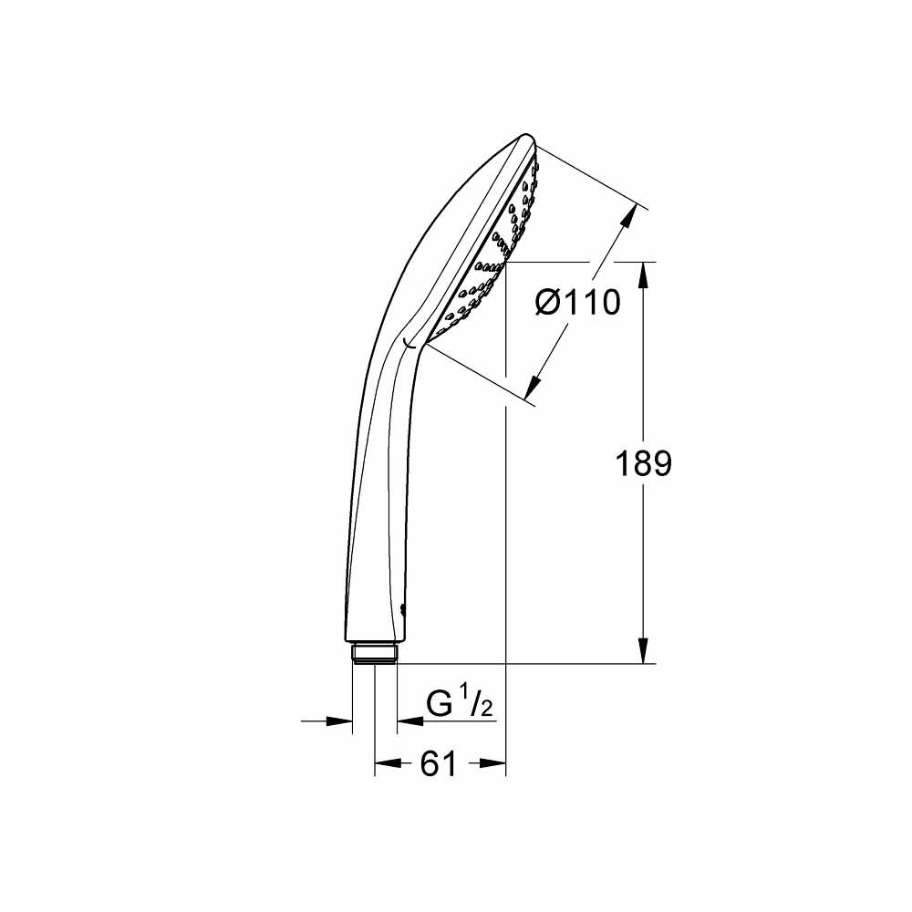 Tay sen tắm Euphoria 110 Mono GROHE 27265000 - 2