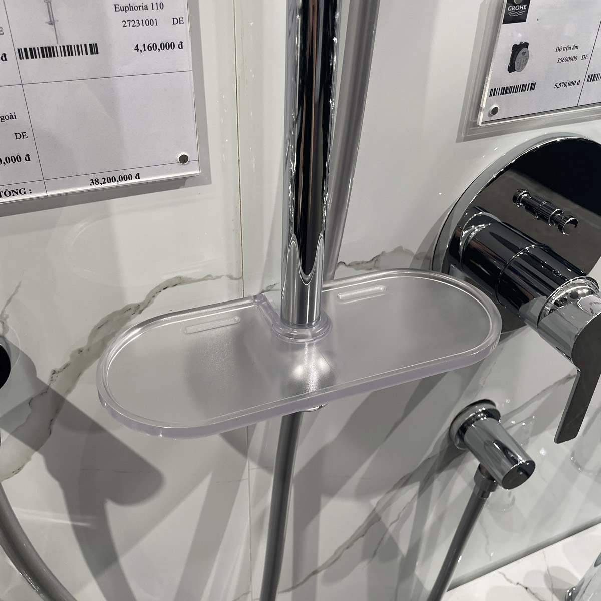 Bộ tay sen và thanh trượt 600mm Euphoria 110 Massage GROHE 27231001 - 10