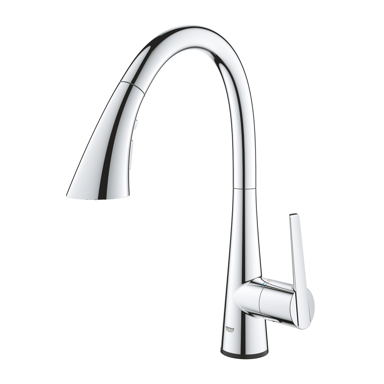 Vòi bếp cảm ứng dây rút nóng lạnh Zedra Touch GROHE 30219002 - 4