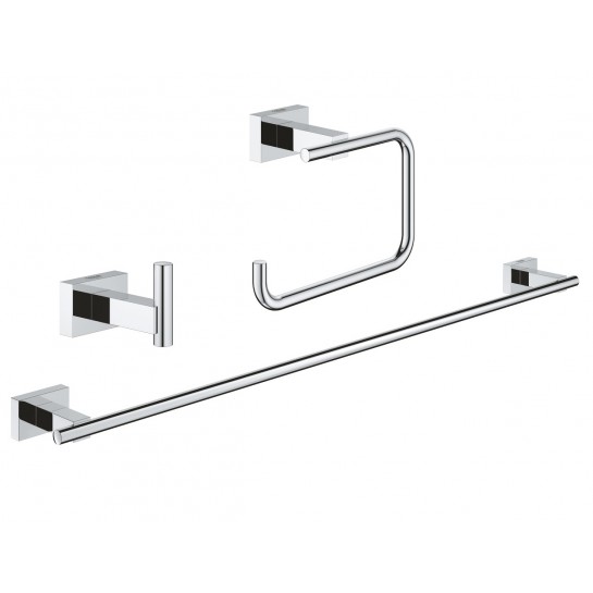 Bộ phụ kiện gắn phòng tắm 3 Món Essentials Cube Grohe 40777001