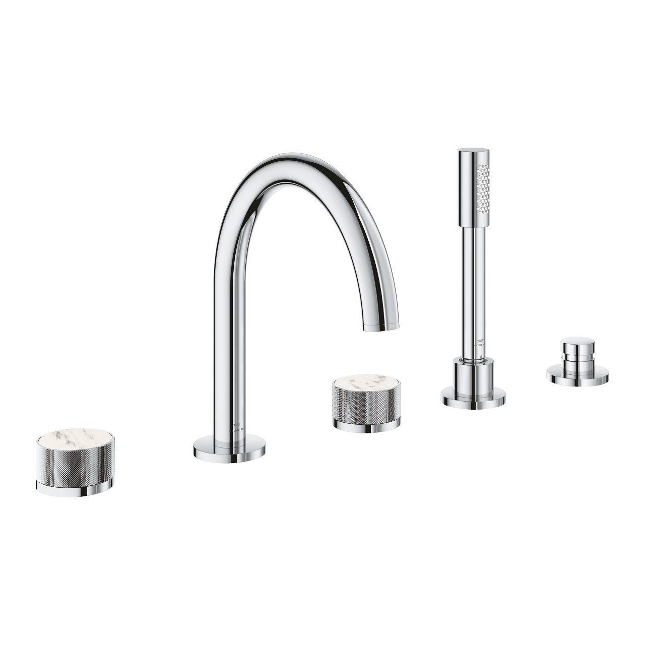 Vòi bồn tắm 5 lỗ nóng lạnh kèm tay sen Atrio GROHE 25226000 - 6