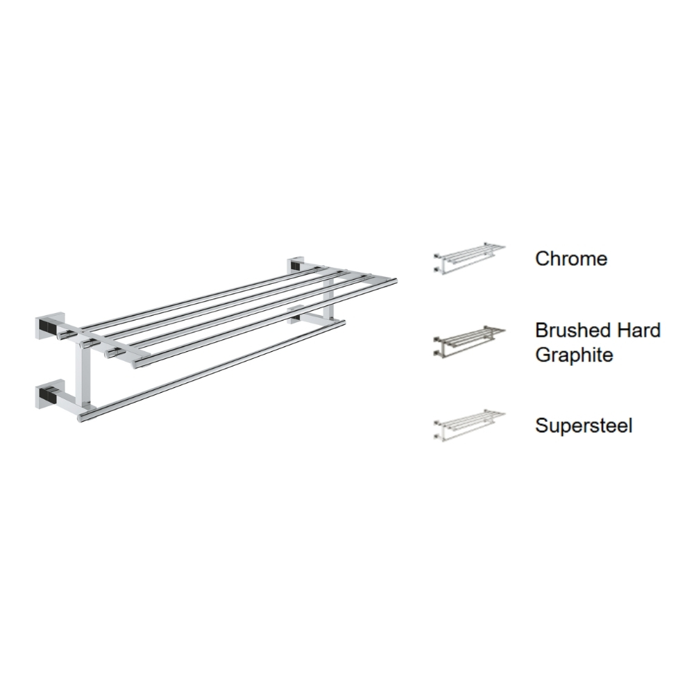 Thanh treo khăn 2 tầng Essentials Cube Multi 558mm Grohe 40512001 - 2