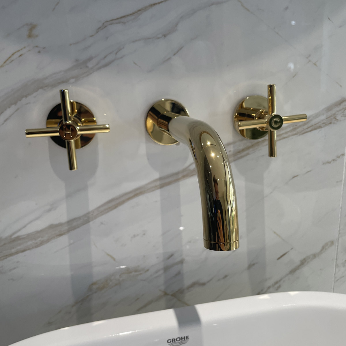 Vòi gắn tường 3 lỗ nóng lạnh Atrio GROHE 20164003 - 15