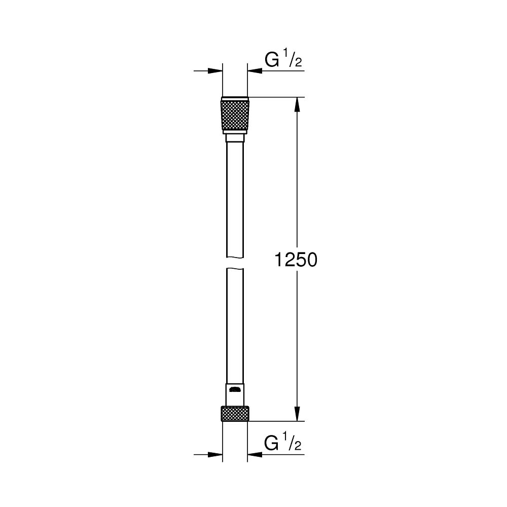 Dây sen tắm 1250mm Silverflex GROHE 26335000 - 2