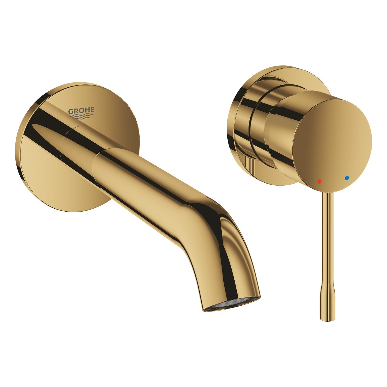 Vòi lavabo gắn tường nóng lạnh 2 lỗ Essence New Grohe 19408001 - 7