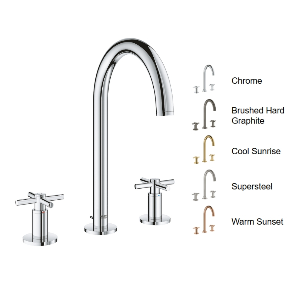 Vòi chậu nóng lạnh Atrio M-size 3 lỗ Grohe 20008003 - 2