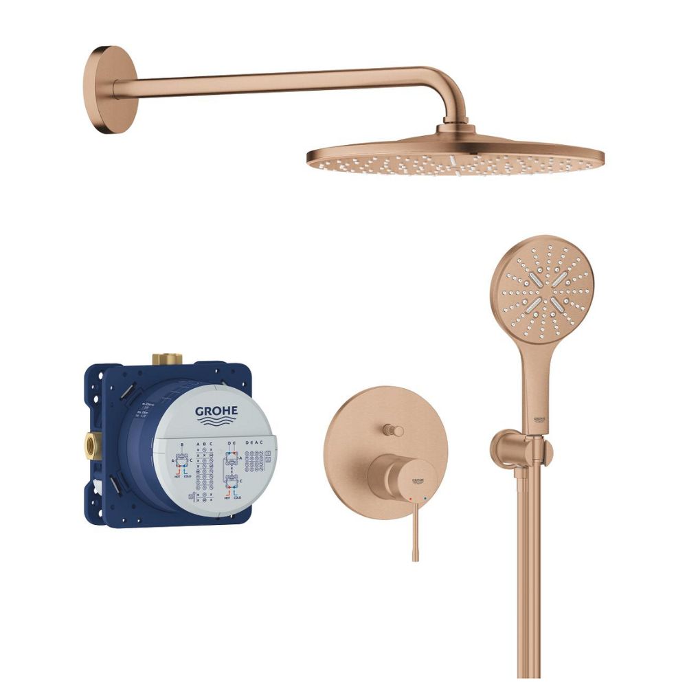 Bộ sen tắm âm tường ổn nhiệt tròn Essence 2 đường nước GROHE 25287AL0