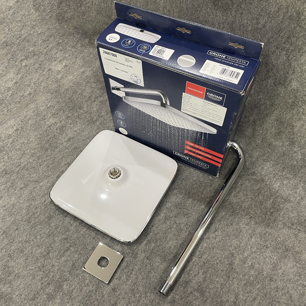 Bộ bát sen gắn tường Tempesta 250 Cube GROHE 26687000 - 5