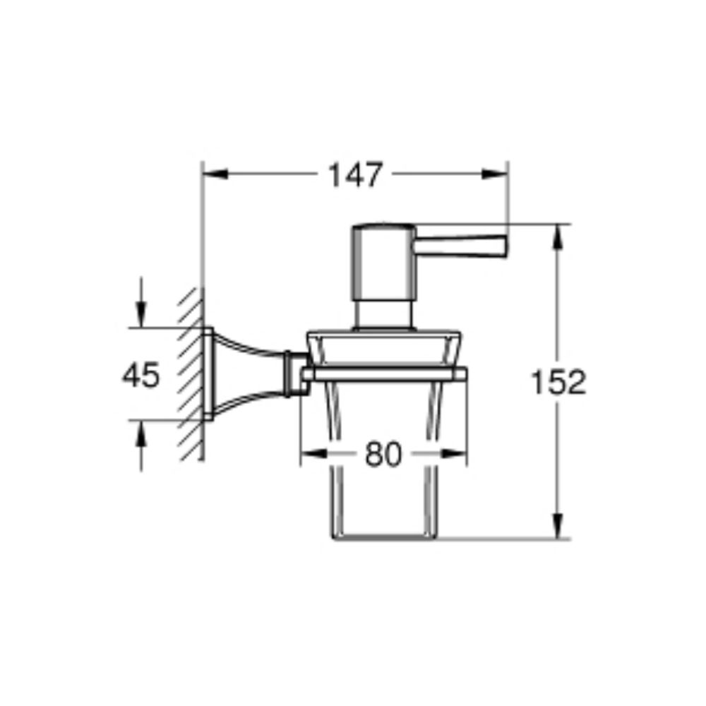 Bộ hộp xịt xà phòng Grandera GROHE 40910IG0 - 2