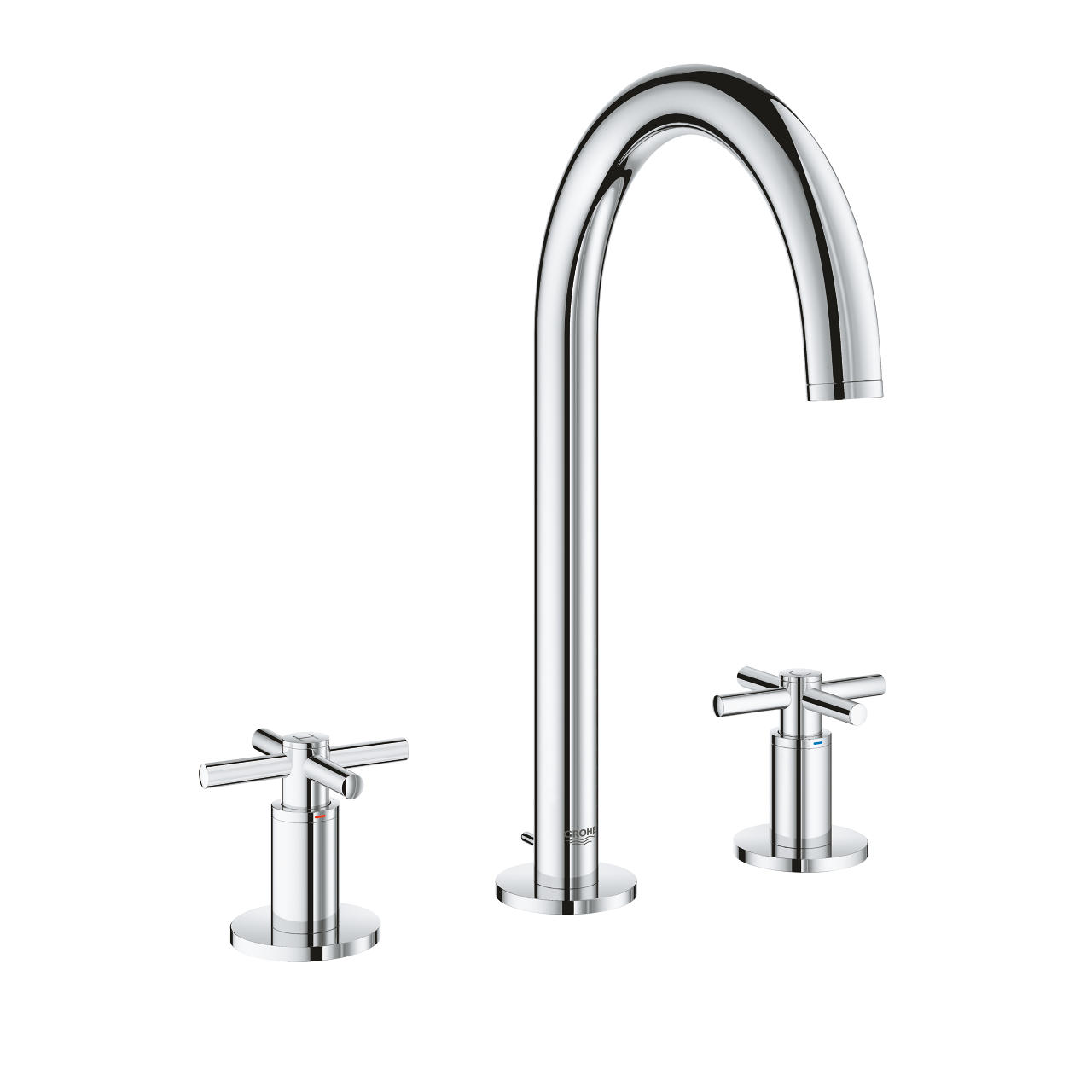 Vòi chậu nóng lạnh Atrio M-size 3 lỗ Grohe 20008003 - 4