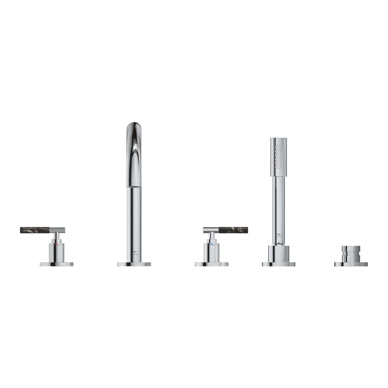 Vòi bồn tắm 5 lỗ nóng lạnh kèm tay sen Atrio GROHE 25224000 - 9