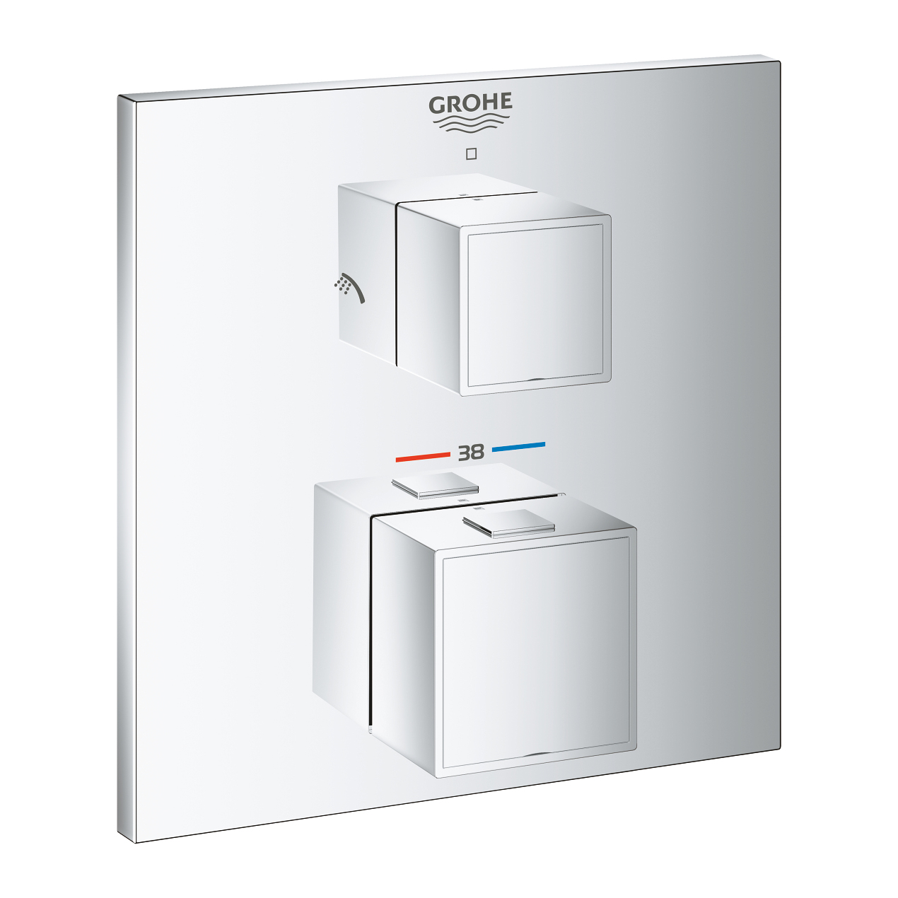 Van nhiệt độ kèm chuyển hướng 2 đường Grohtherm Cube GROHE 24154000 - 4
