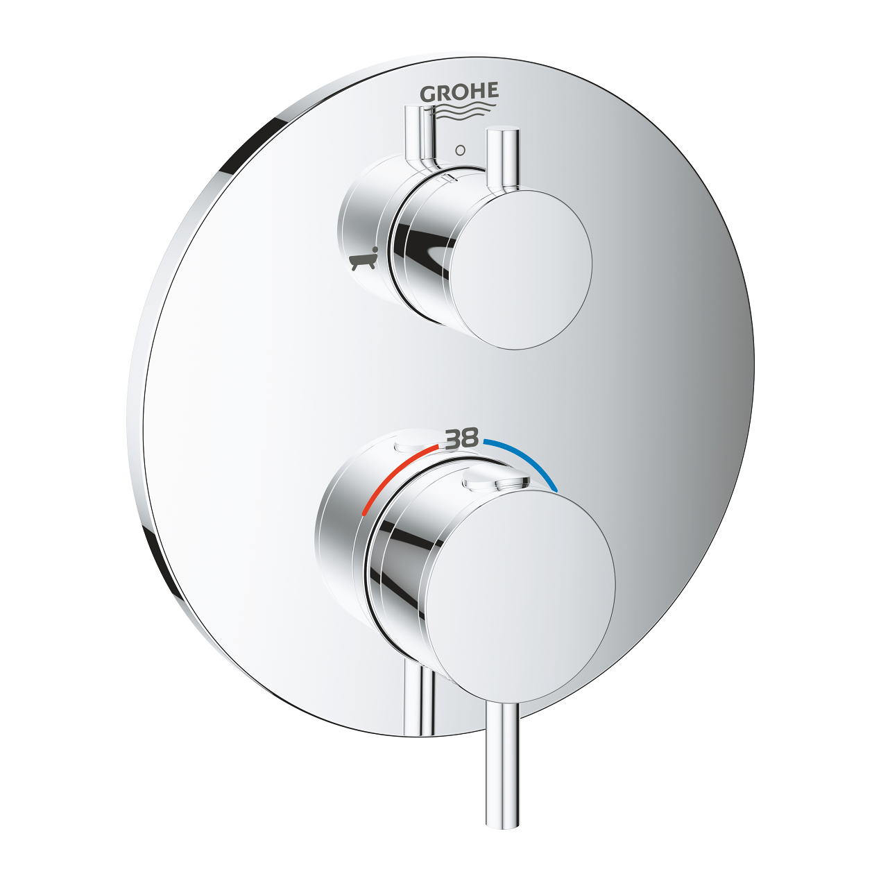 Van nhiệt độ kèm chuyển hướng 2 đường Atrio GROHE 24138003 - 4