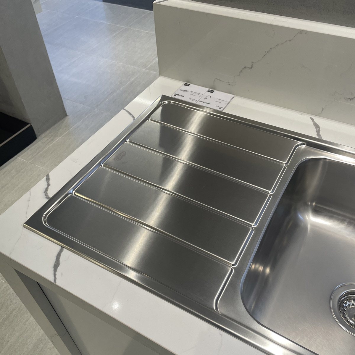 Chậu rửa chén 2 hộc cánh trái K500 GROHE 31588SD1 - 9