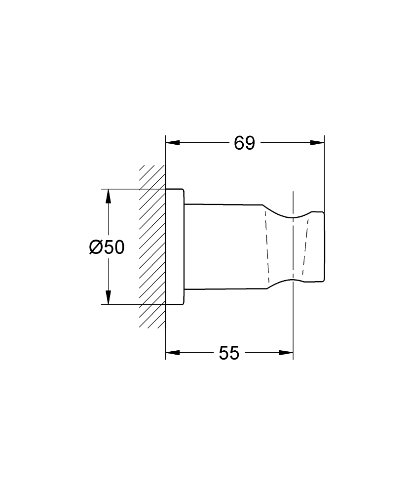 Gác tay sen tắm Rainshower GROHE 27074GL0