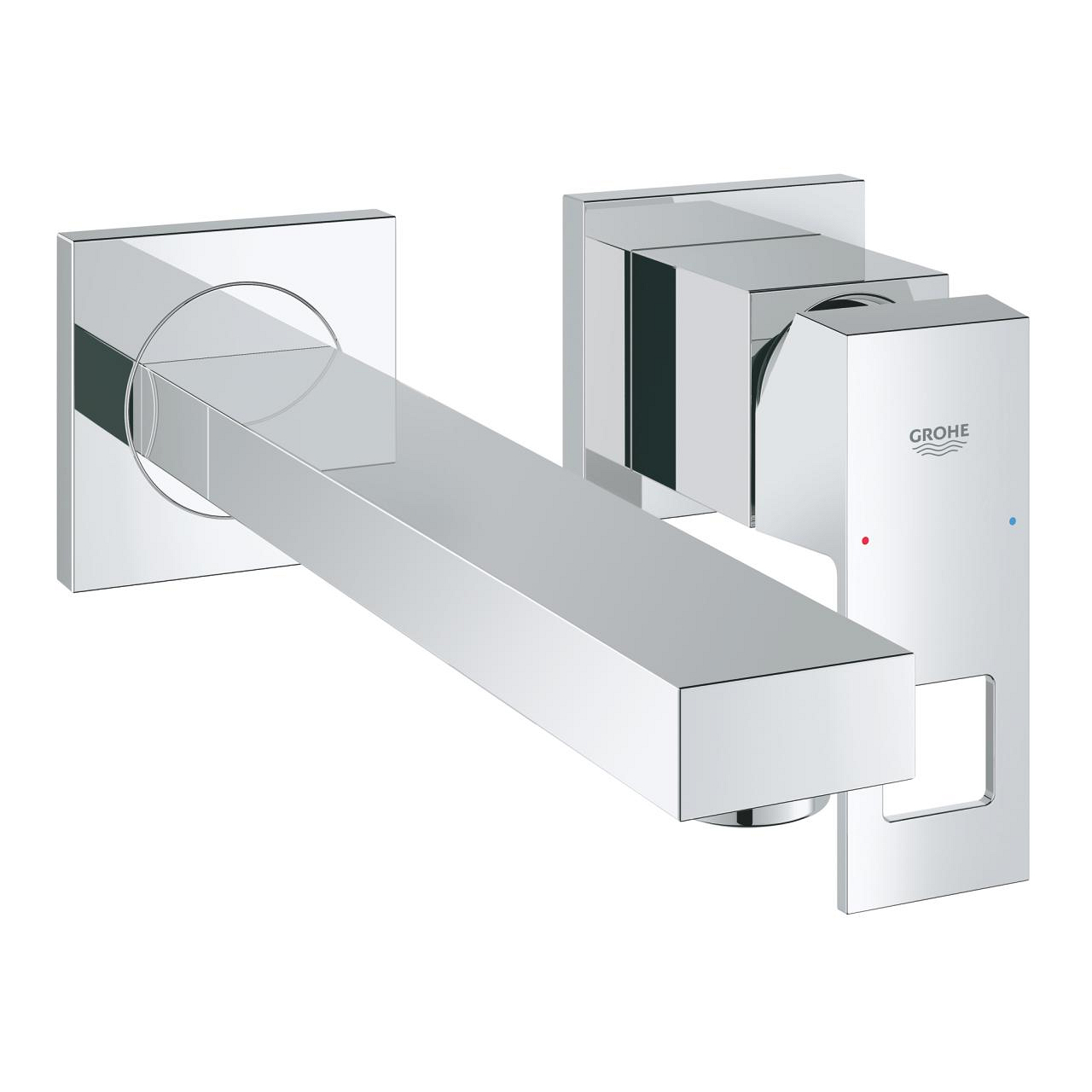 Vòi chậu nóng lạnh gắn tường 2 lỗ Eurocube GROHE 23447000 - 4