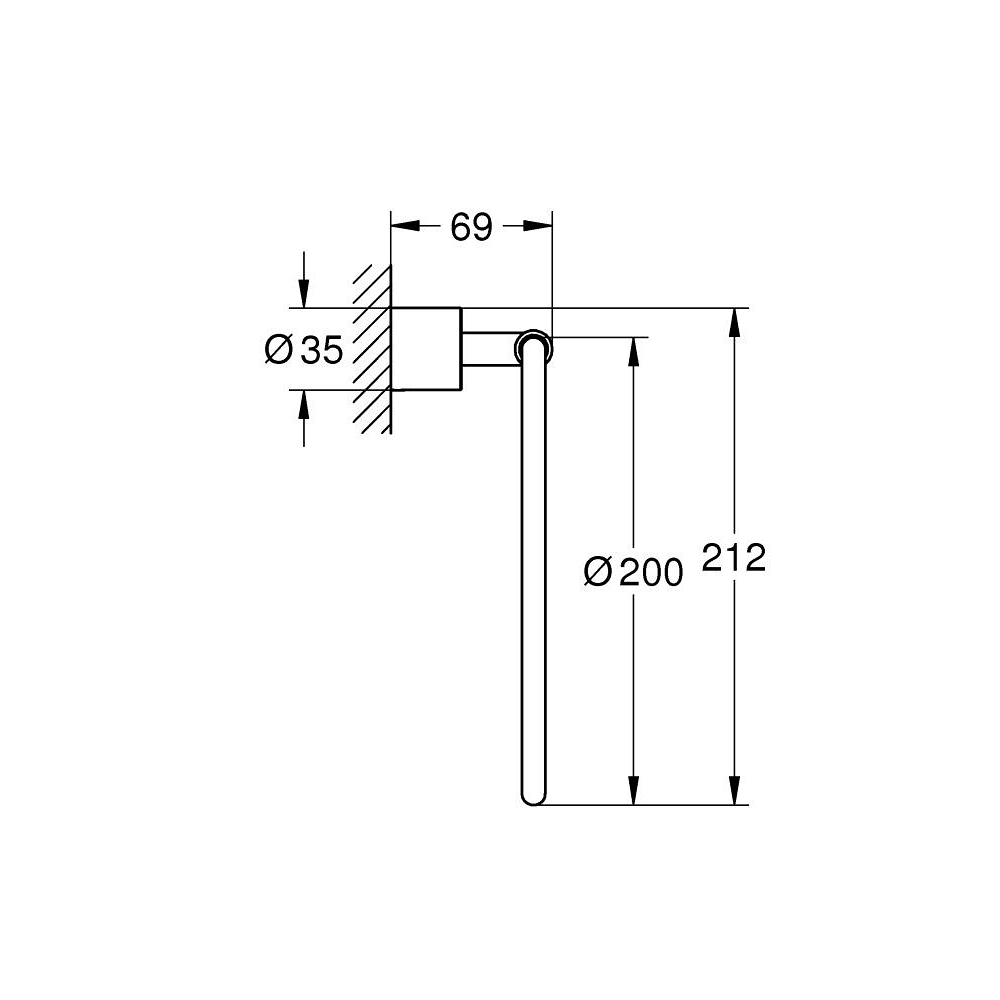 Vòng treo khăn Atrio GROHE 40307003