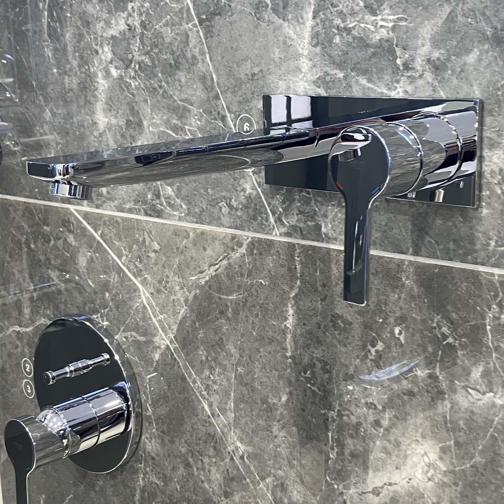 Vòi chậu nóng lạnh 2 lỗ gắn tường Lineare L-Size GROHE 23444001 - 5