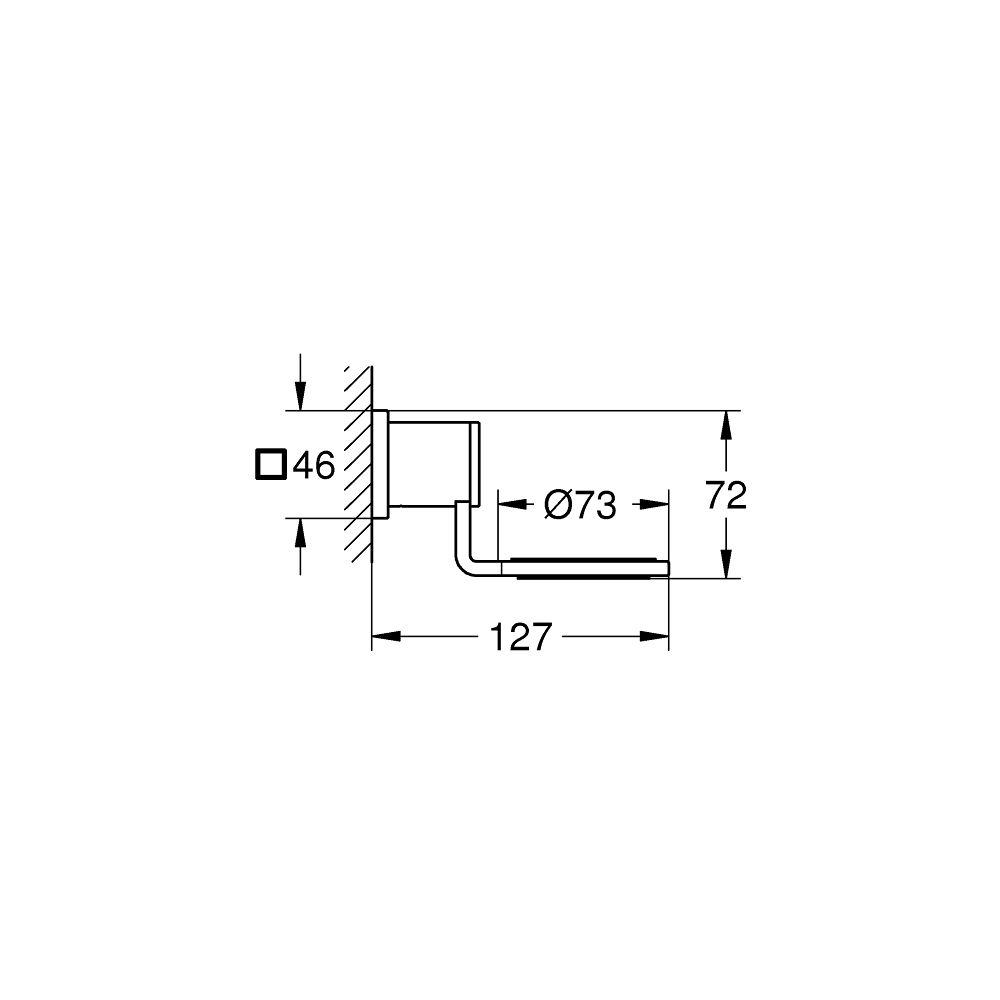Bộ kệ đựng ly Allure GROHE 40278000 - 2