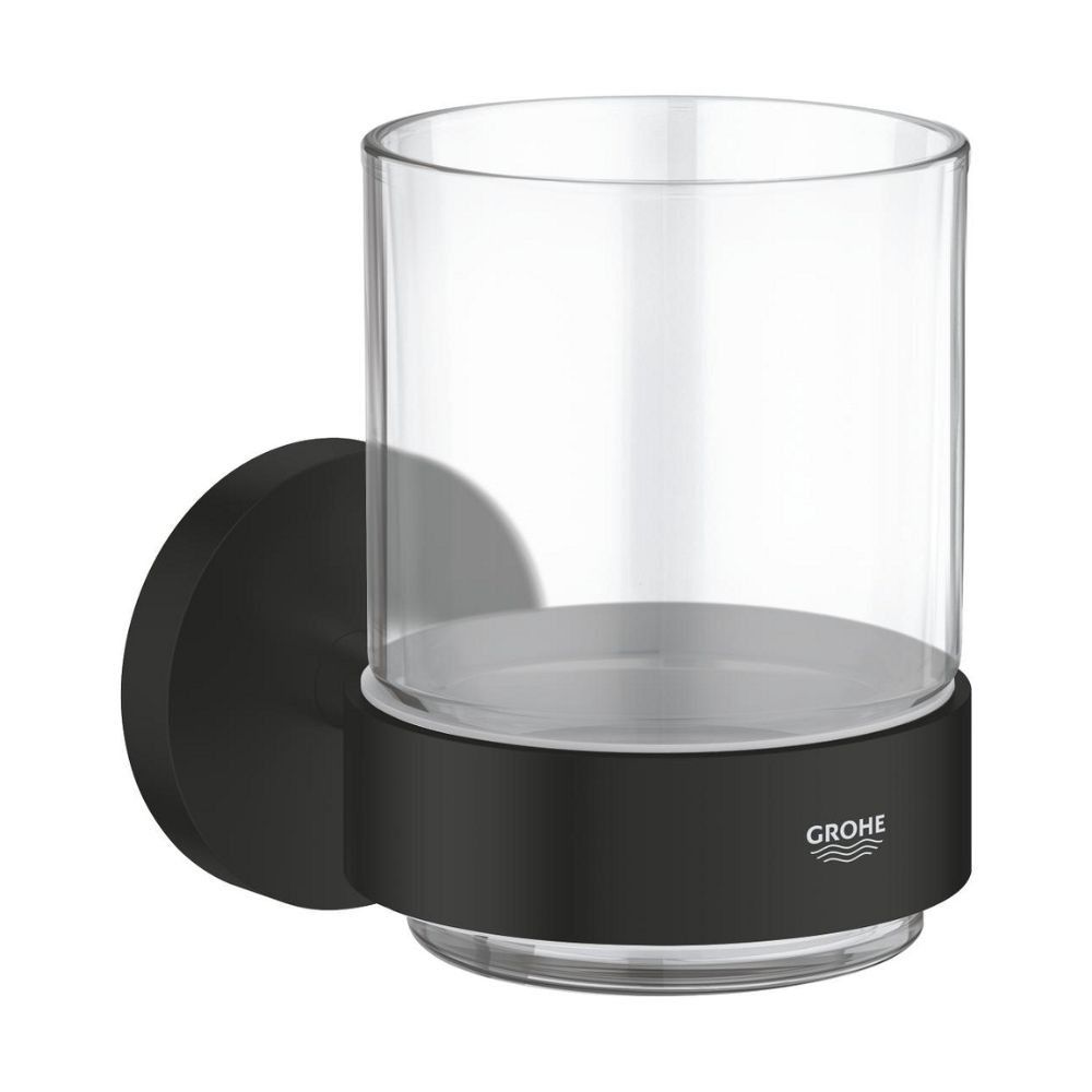 Bộ giá và ly thủy tinh gắn tường Essentials GROHE 1022562430