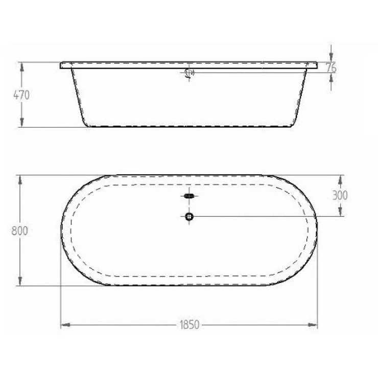 Bồn tắm xây 1m8 Eurobath Grohe 39151000 - 6