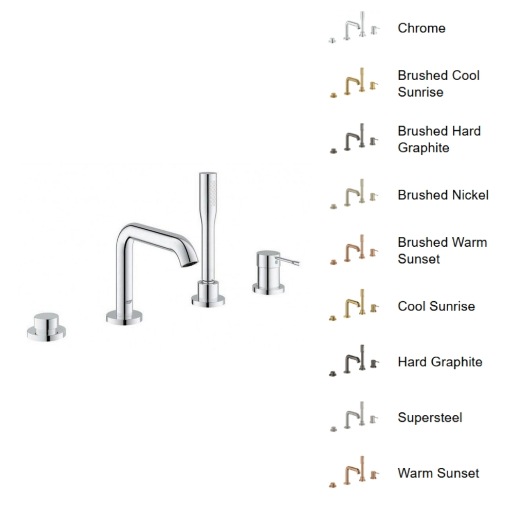 Vòi bồn tắm 4 lỗ nóng lạnh Essence GROHE 19578001 - 2
