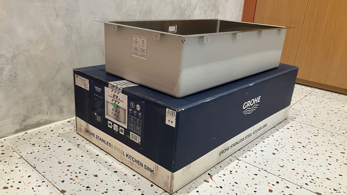 Chậu rửa chén 1 hộc AISI 304 K700 GROHE 31580SD1 - 7