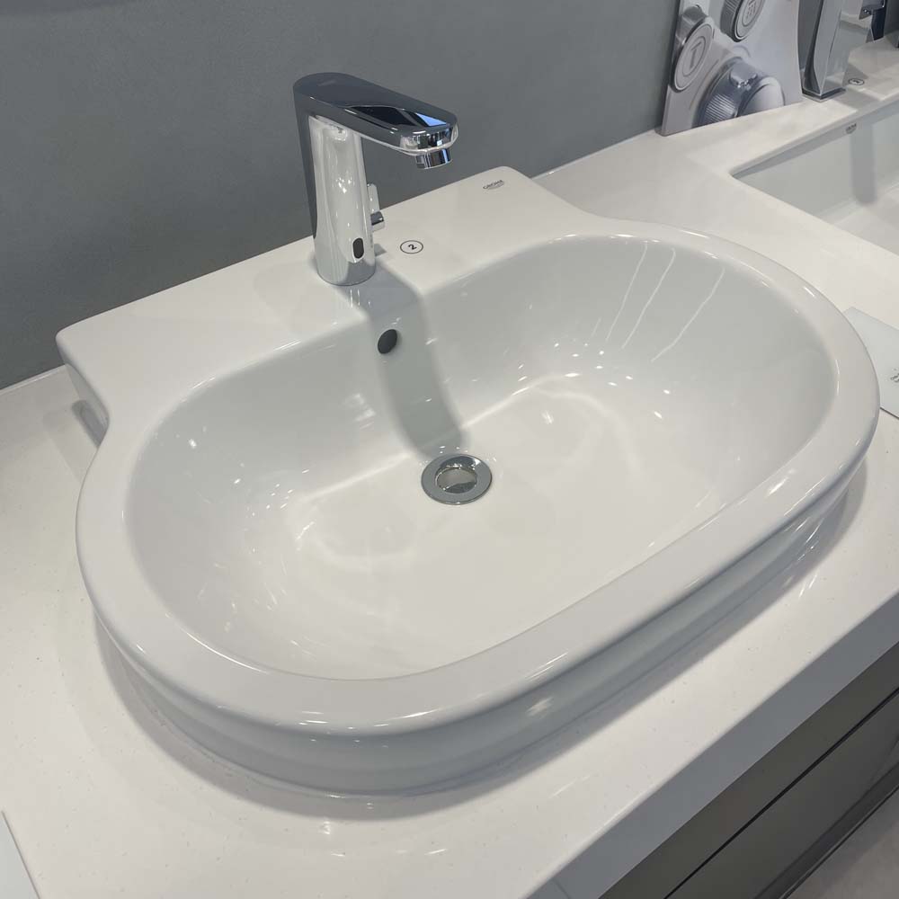 Chậu rửa mặt lavabo bán âm Eurocosmo 60cm GROHE 39291000 - 4