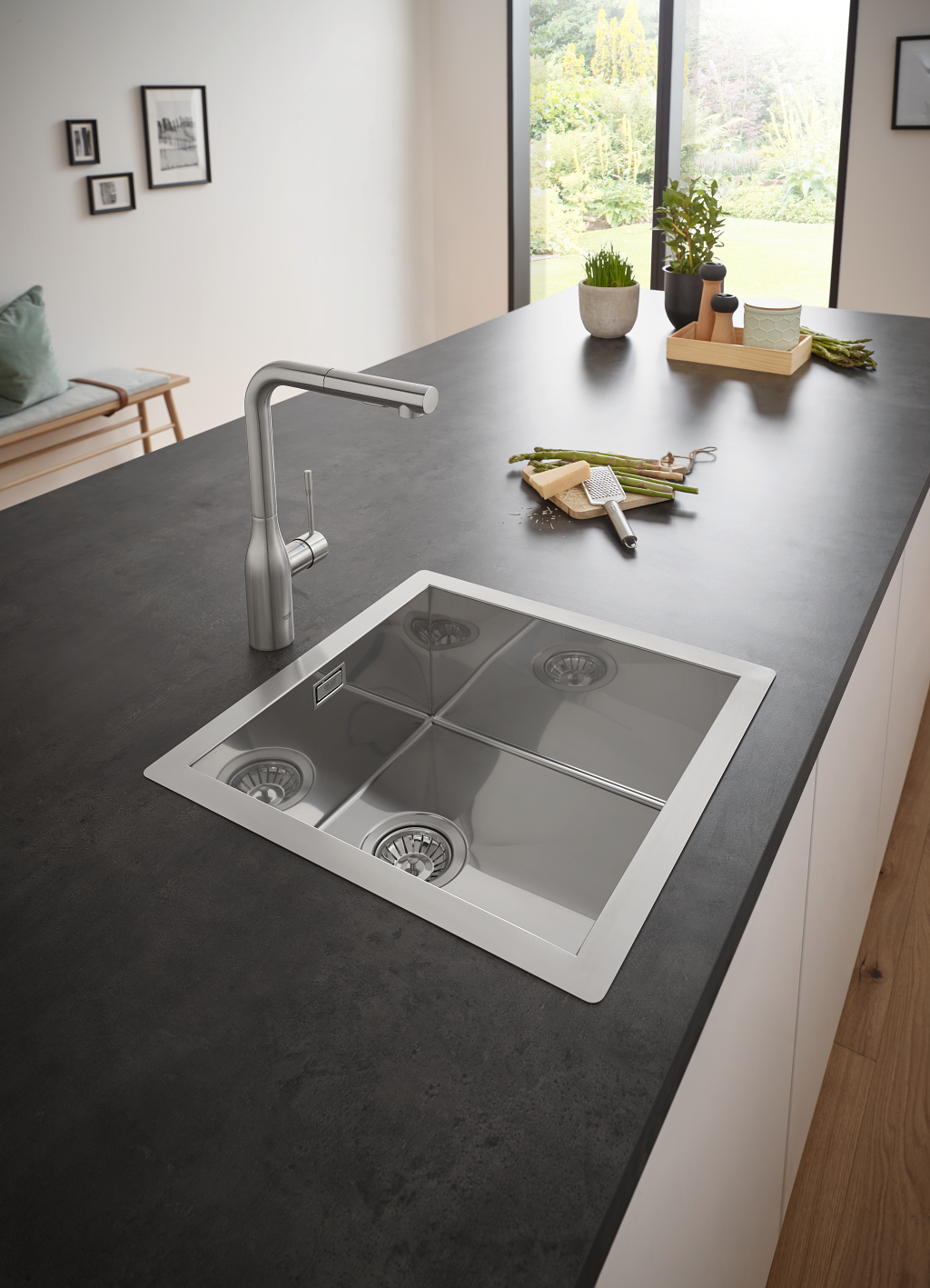 Chậu rửa chén K700 Grohe 31726SD0 - 9