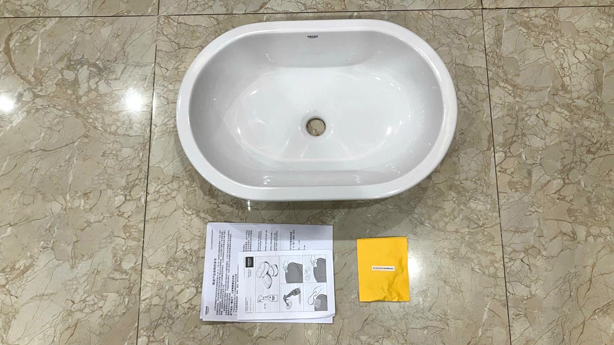 Chậu lavabo đặt bàn Eurocosmo GROHE 39122001 - 7