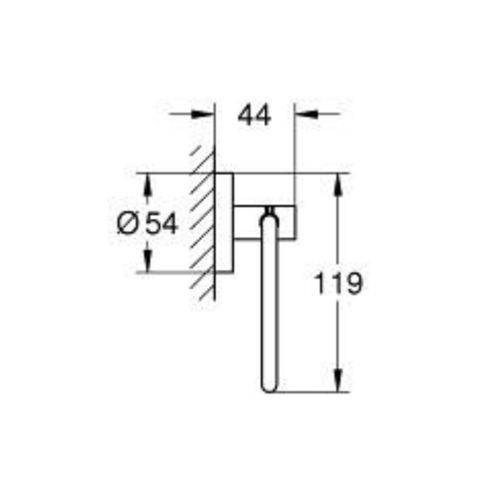 Lô giấy vệ sinh Essentials GROHE 1024722430 - 2