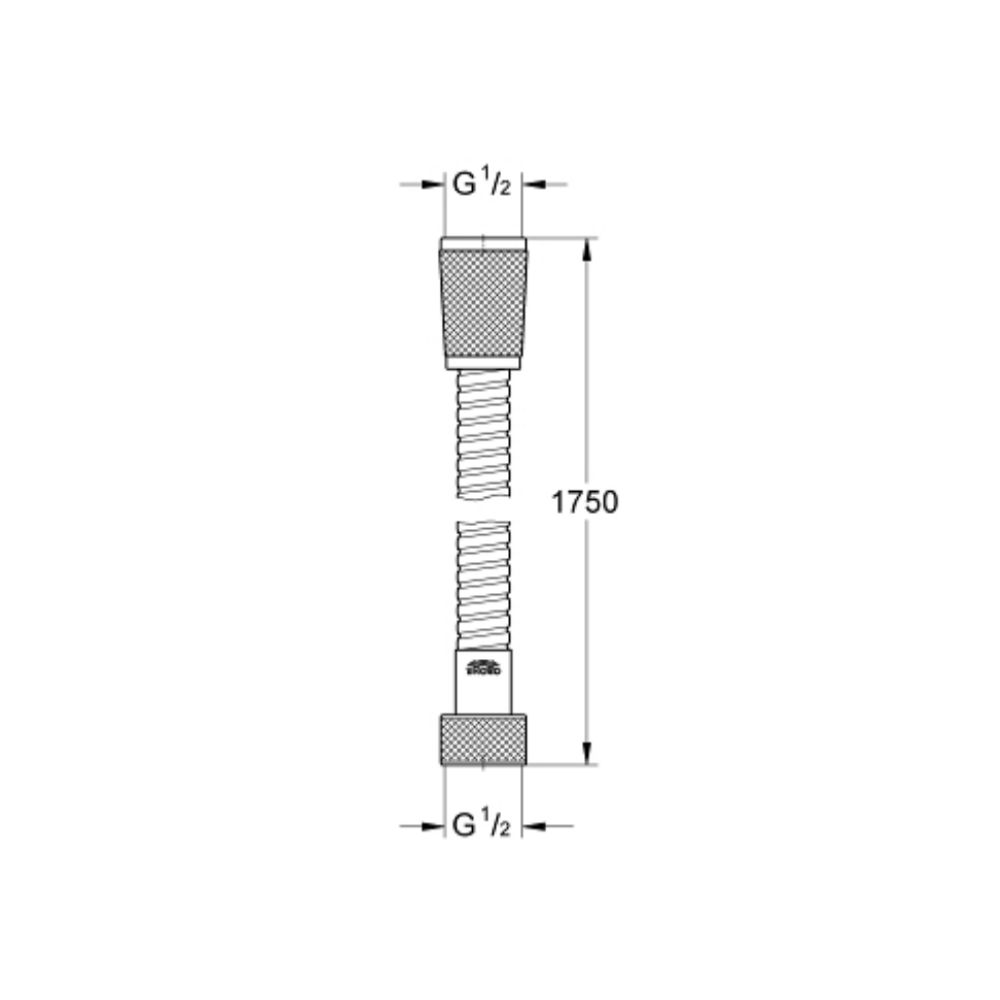 Dây sen tắm Relexaflex 1750mm GROHE 28154000 - 2