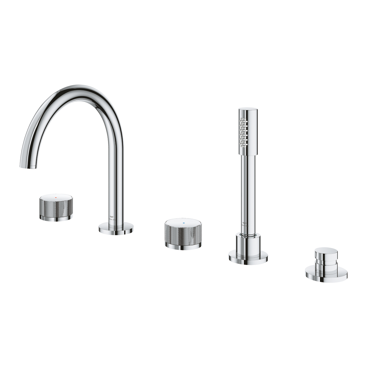 Vòi bồn tắm 5 lỗ nóng lạnh kèm tay sen Atrio GROHE 25226000 - 3