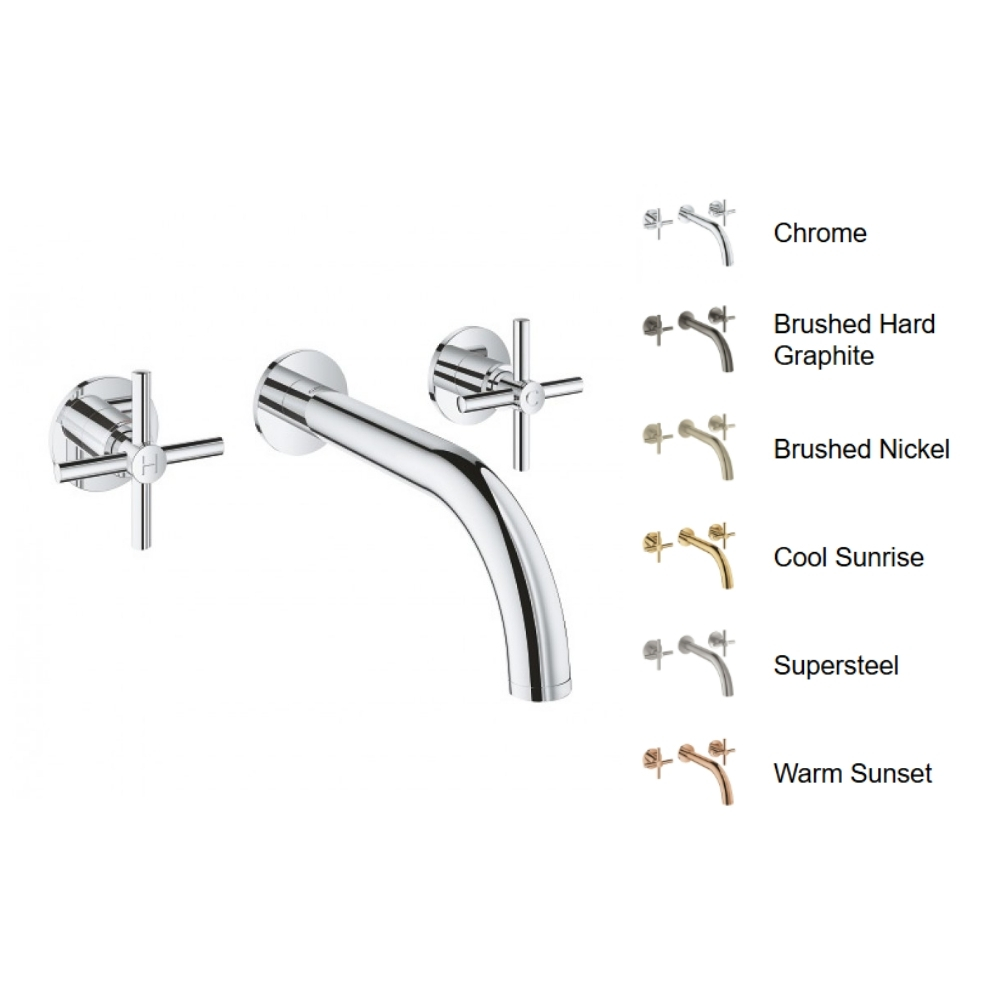 Vòi gắn tường 3 lỗ nóng lạnh Atrio GROHE 20164003 - 2