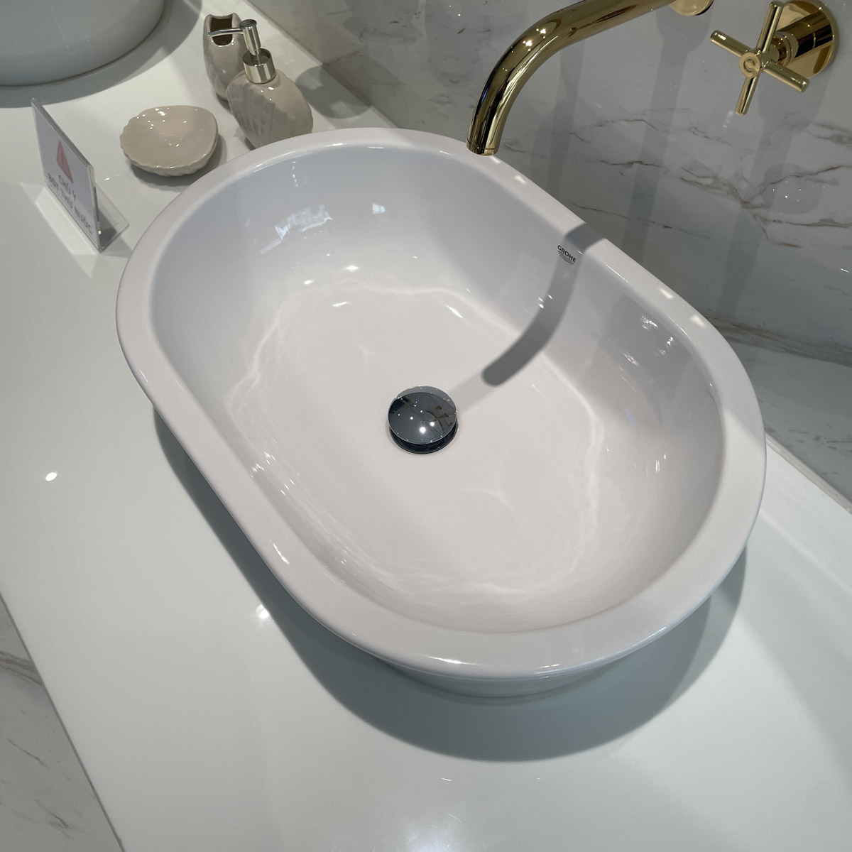 Chậu lavabo đặt bàn Eurocosmo GROHE 39122001 - 4