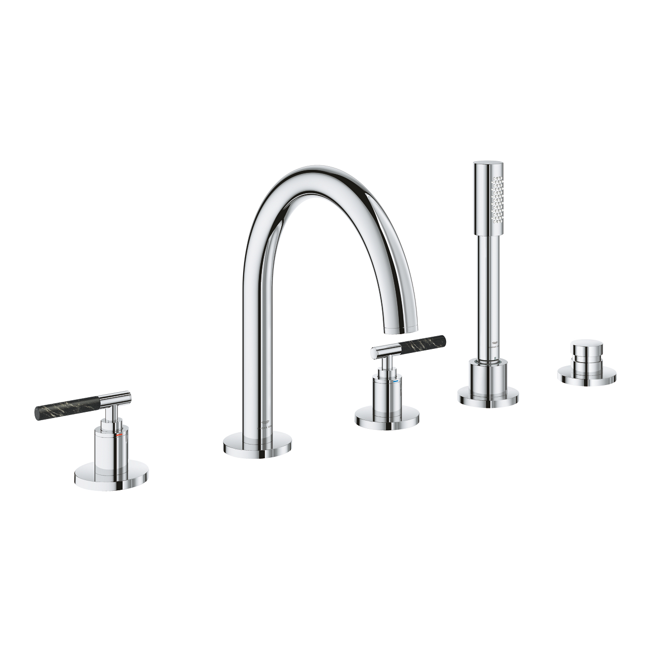 Vòi bồn tắm 5 lỗ nóng lạnh kèm tay sen Atrio GROHE 25224000 - 8