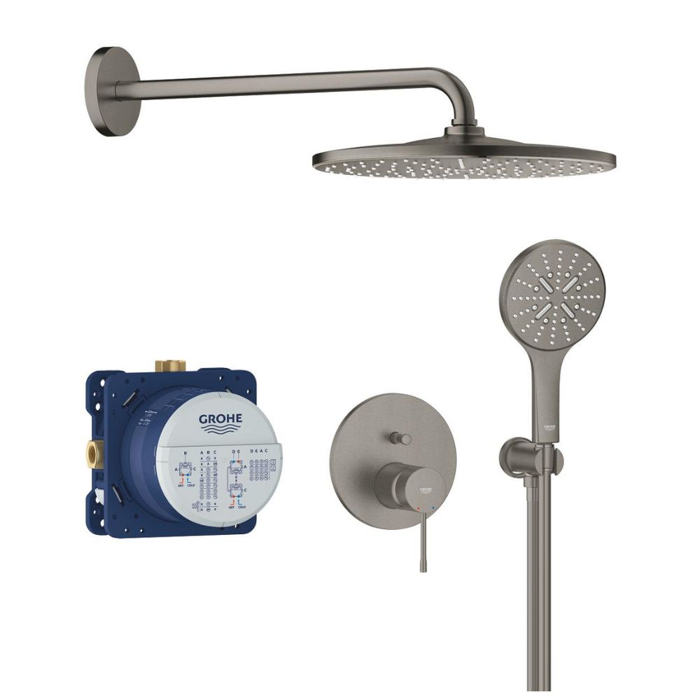 Bộ sen tắm âm tường ổn nhiệt tròn Essence 2 đường nước GROHE 25287AL0 - 2