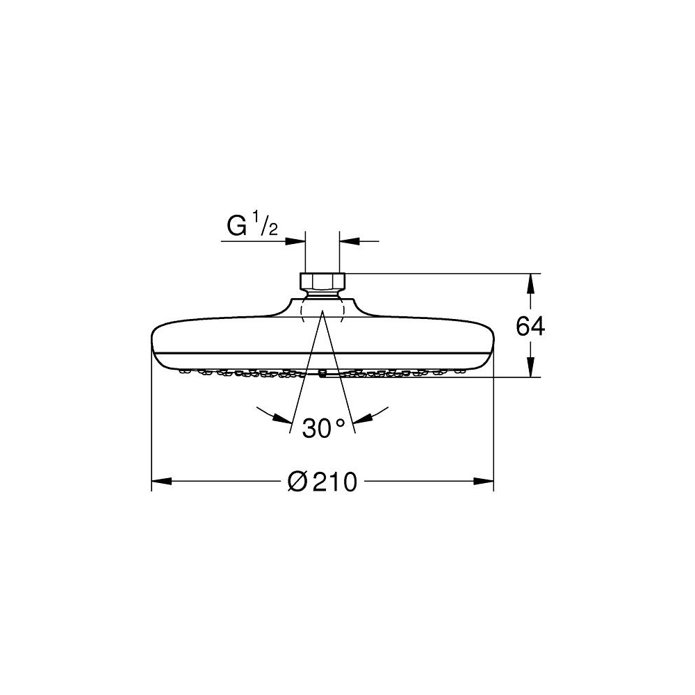 Bát sen tắm Tempesta 210 GROHE 26408000 - 2