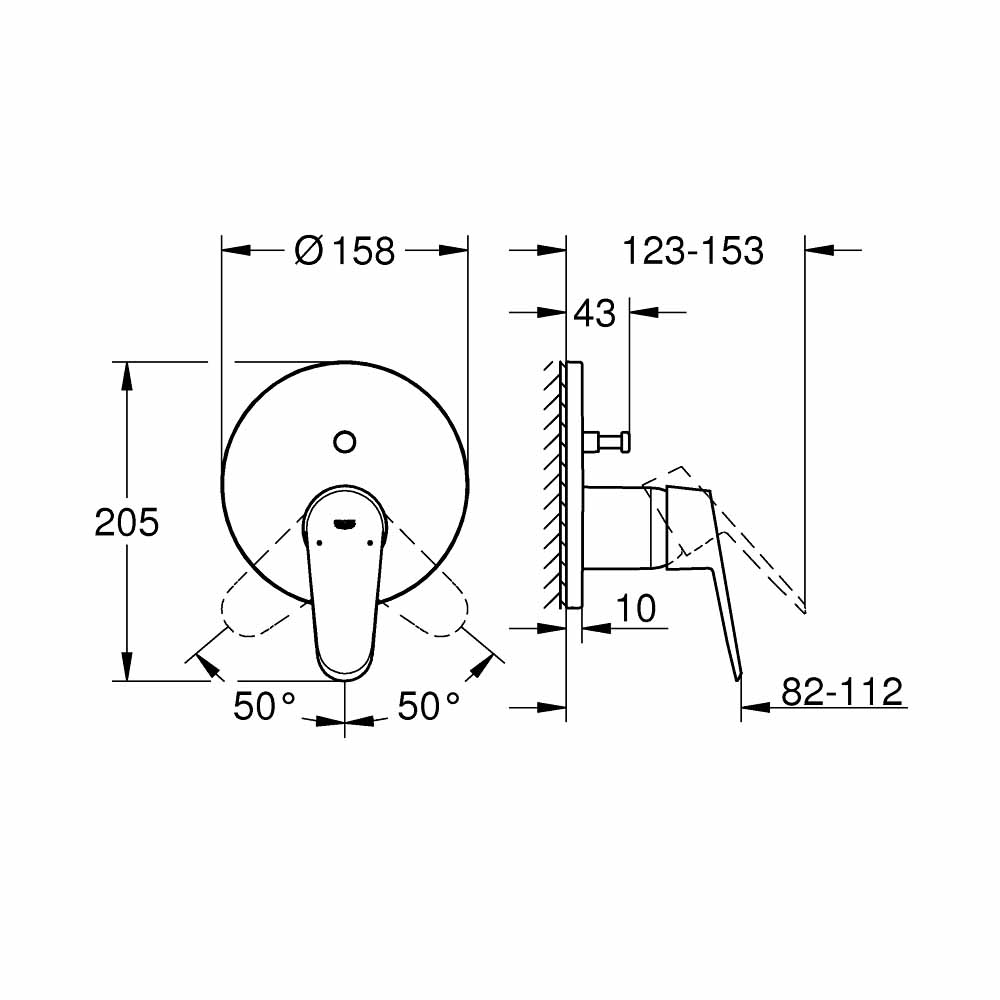 Van nóng lạnh kèm chuyển hướng 2 đường Eurodisc Cosmopolitan GROHE 24056002