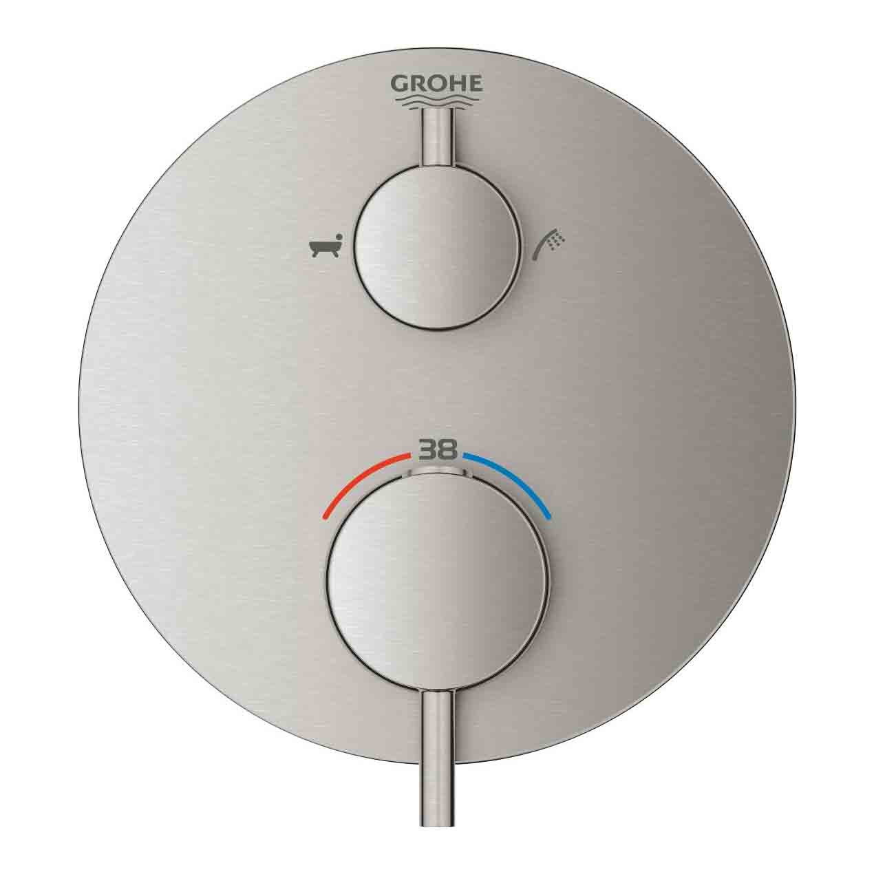 Van nhiệt độ kèm chuyển hướng 2 đường Atrio GROHE 24138003 - 14