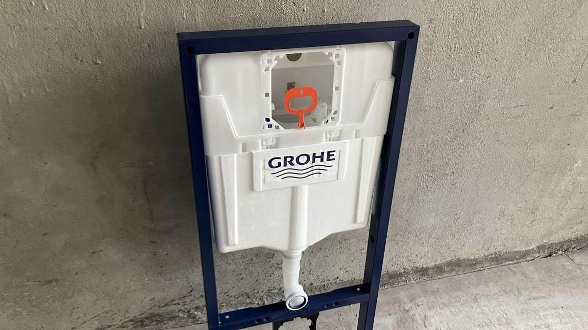 Két nước âm tường có khung 3 trong 1 GROHE 38722001 - 5