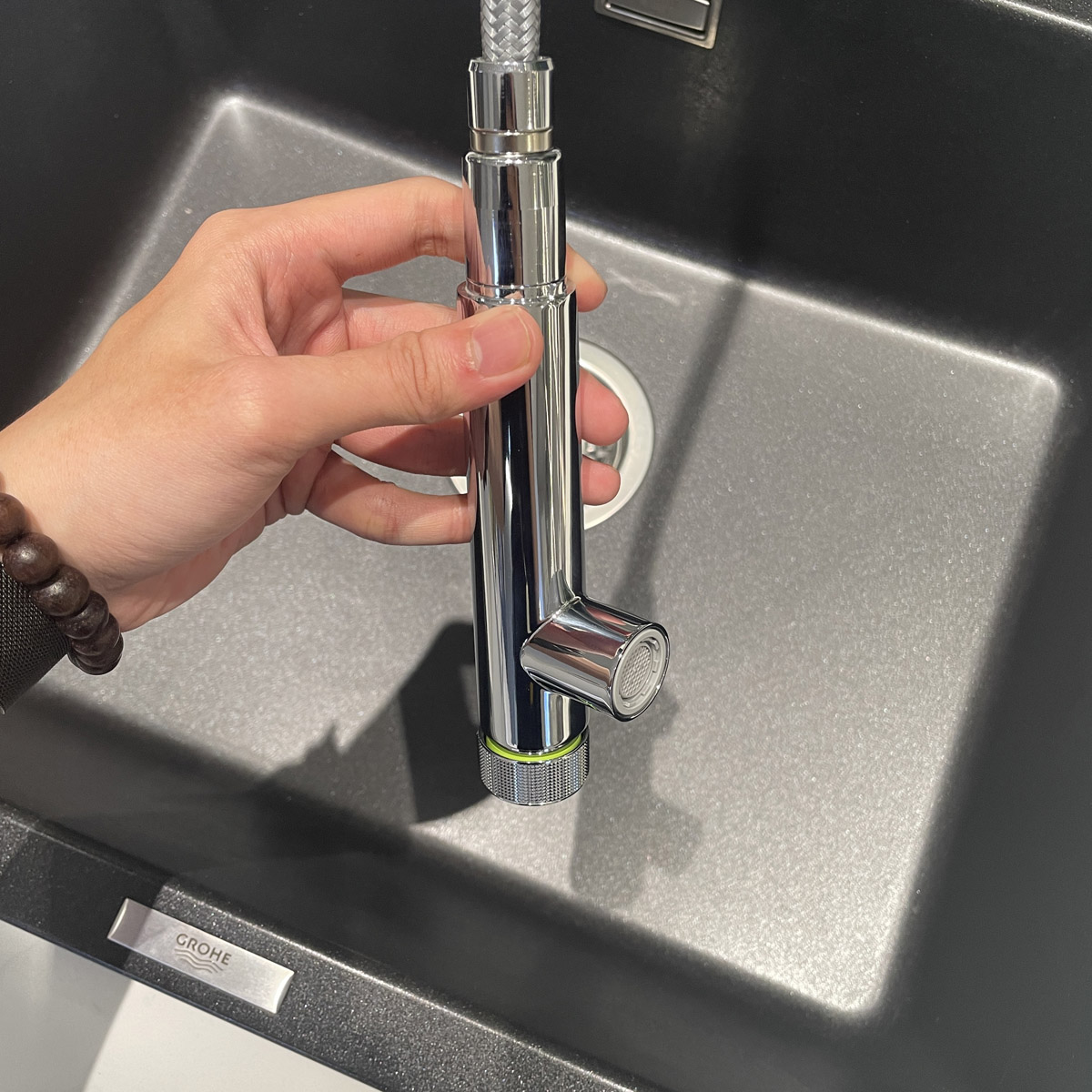 Vòi bếp dây rút nóng lạnh Zedra Smart Control GROHE 31593002 - 8