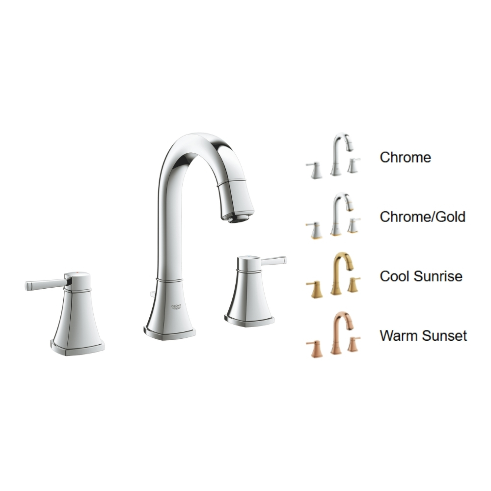 Vòi chậu nóng lạnh Grandera 3 lỗ Grohe 20389IG0 - 2
