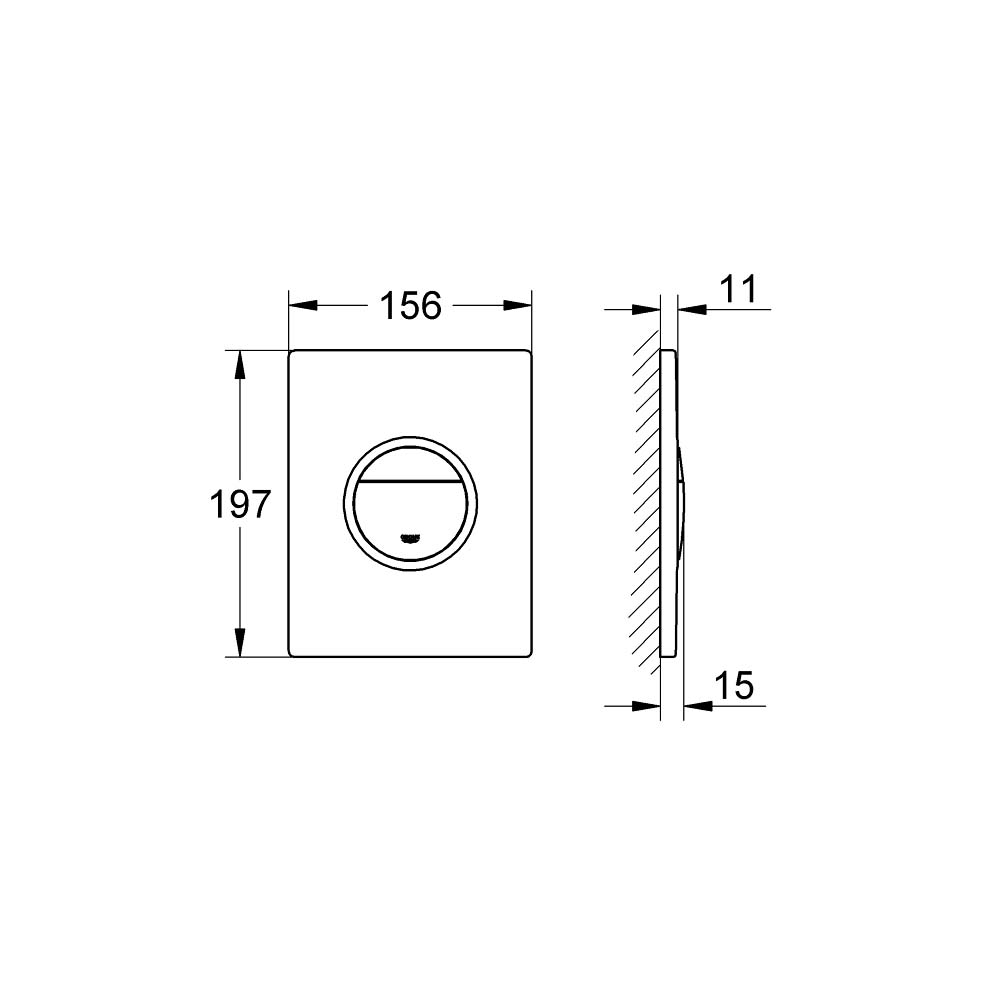 Nút nhấn xả Nova Cosmopolitan Light GROHE 38809000 - 2