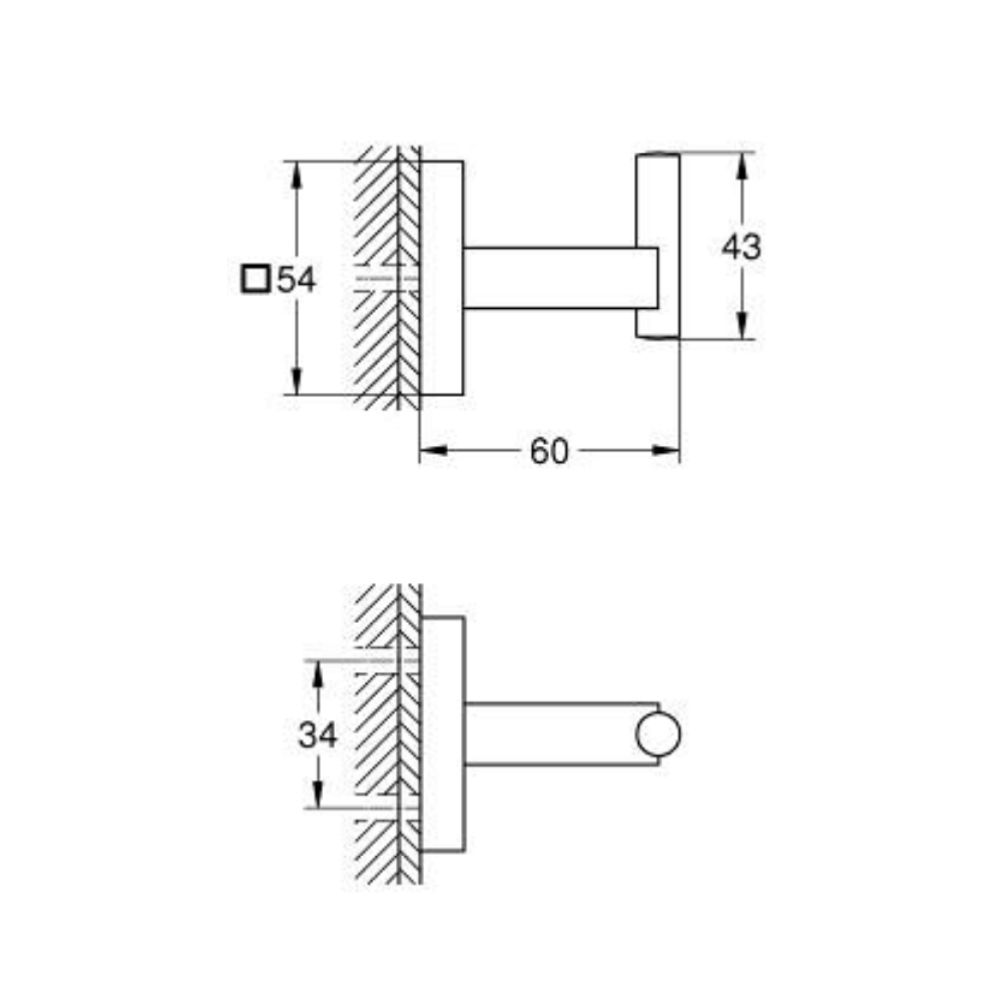 Móc áo Start Cube GROHE 40961000