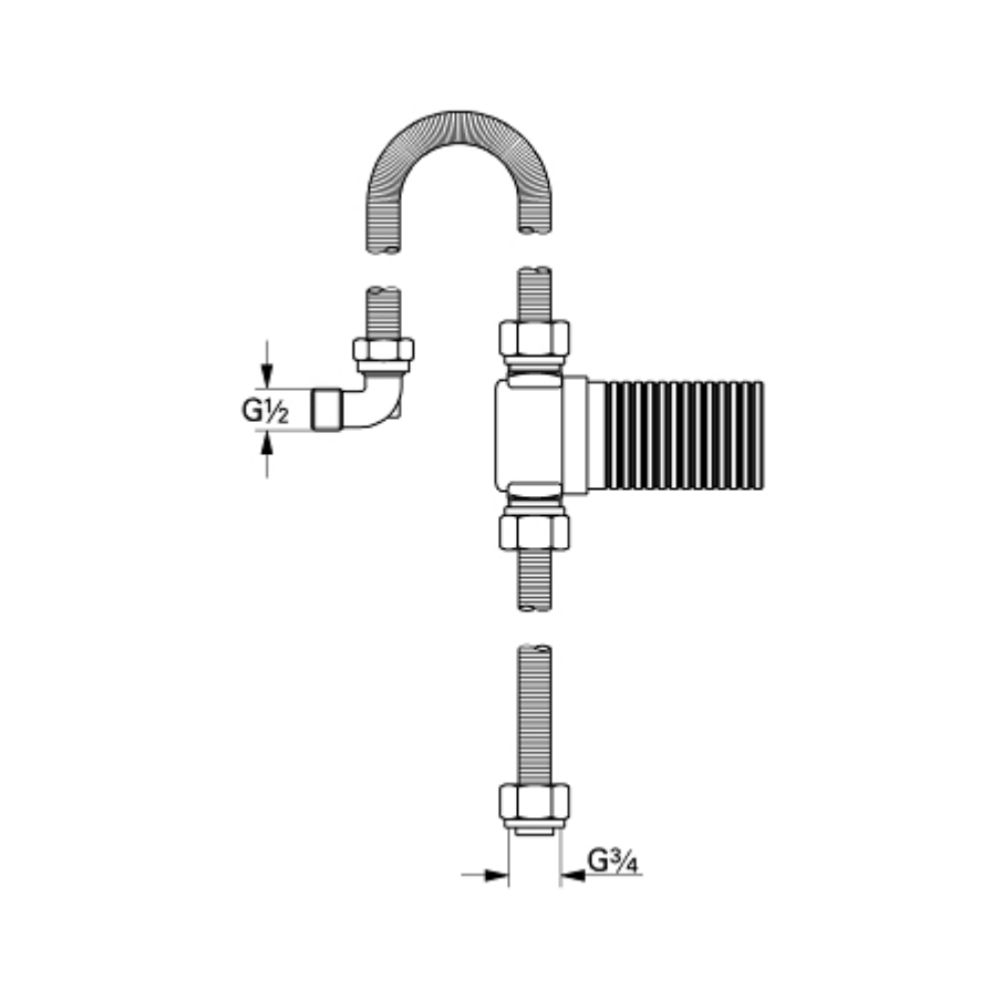 Bộ kết nối Talentofill GROHE 28995000 - 2