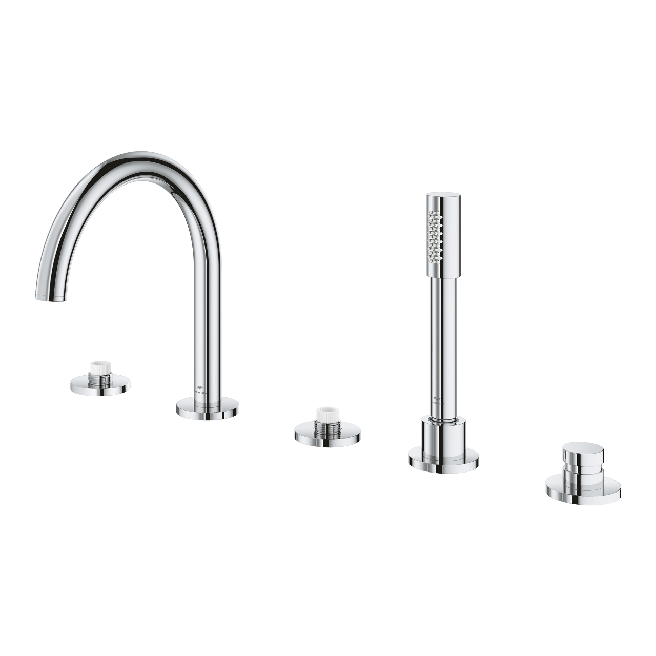 Vòi bồn tắm 5 lỗ nóng lạnh kèm tay sen Atrio GROHE 25224000 - 4
