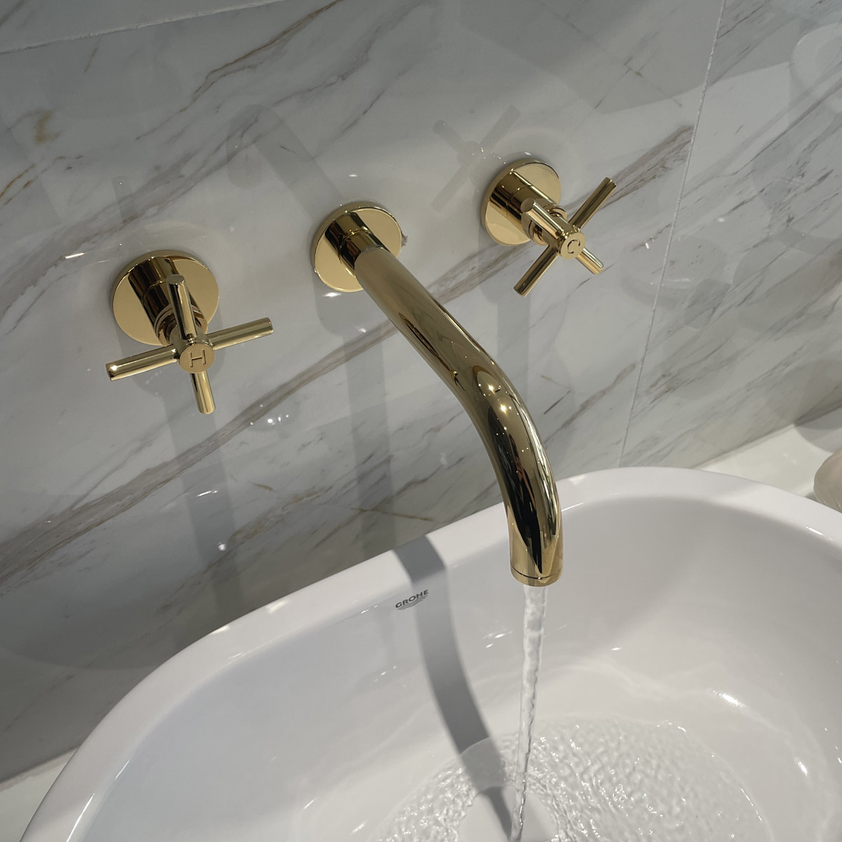 Vòi gắn tường 3 lỗ nóng lạnh Atrio GROHE 20164003 - 18
